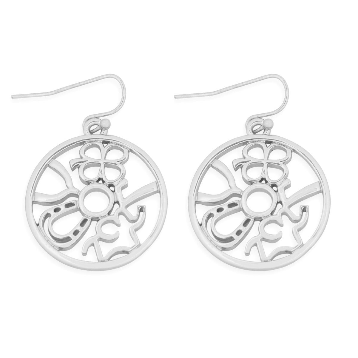 Round Cast Dangle Drop Hook Earrings by DOBBI in various colors, showcasing their elegant design and lightweight structure.