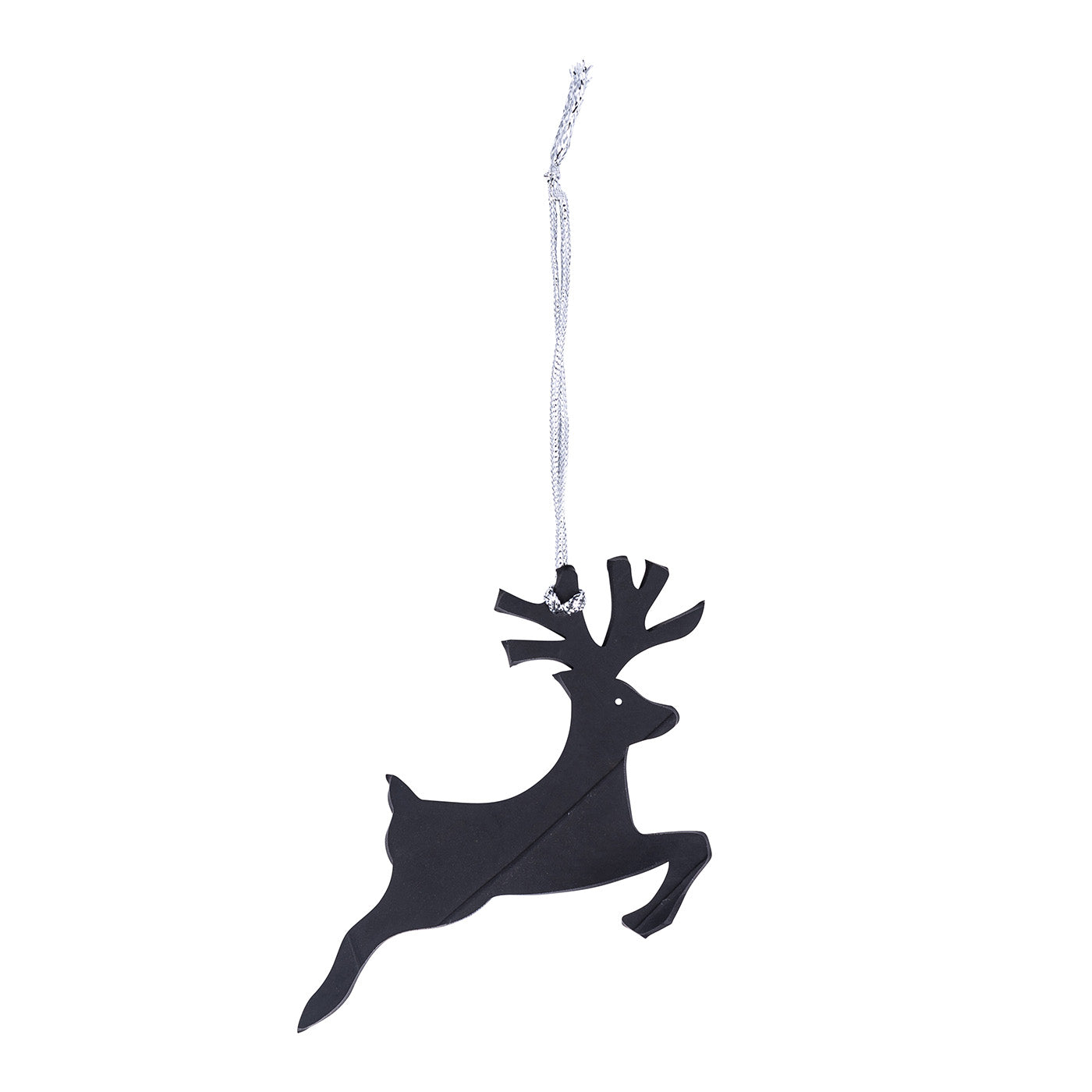 Handcrafted Rudolph Eco Friendly Christmas Decoration made from reclaimed inner tube, showcasing unique design and eco-friendly materials.