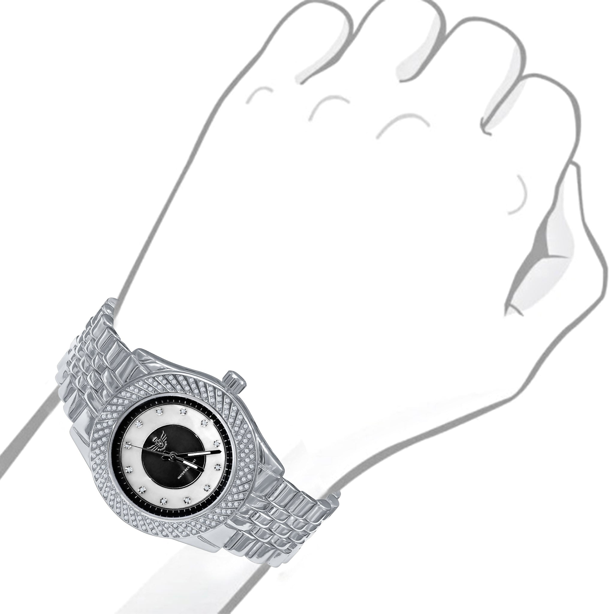 SHELLAC Hip Hop Metal Watch showcasing a refulgent dial and elegant design, perfect for trendsetters.