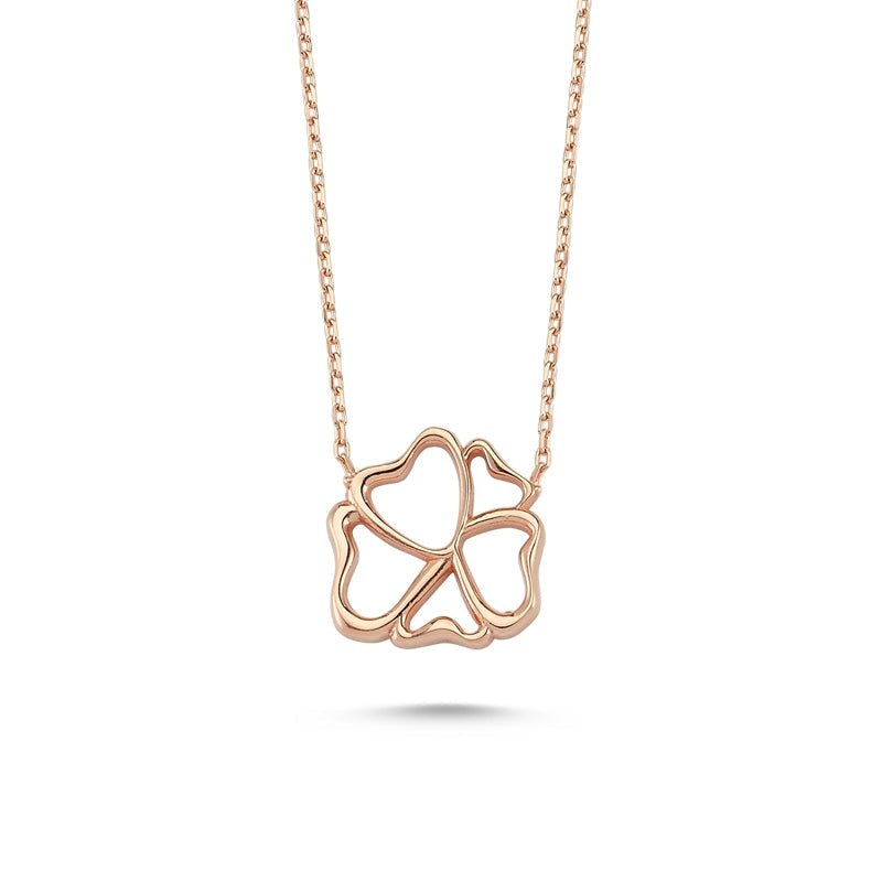 Elegant silver necklace featuring a delicate lily flower pendant, handmade from 925 Sterling Silver with a rose gold or rhodium finish.