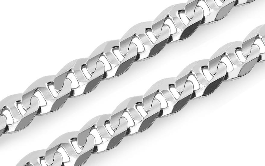 A set of three elegant Silver Plated Solid Brass Korean Classic Gucci Chains showcasing their luxurious design and quality craftsmanship.