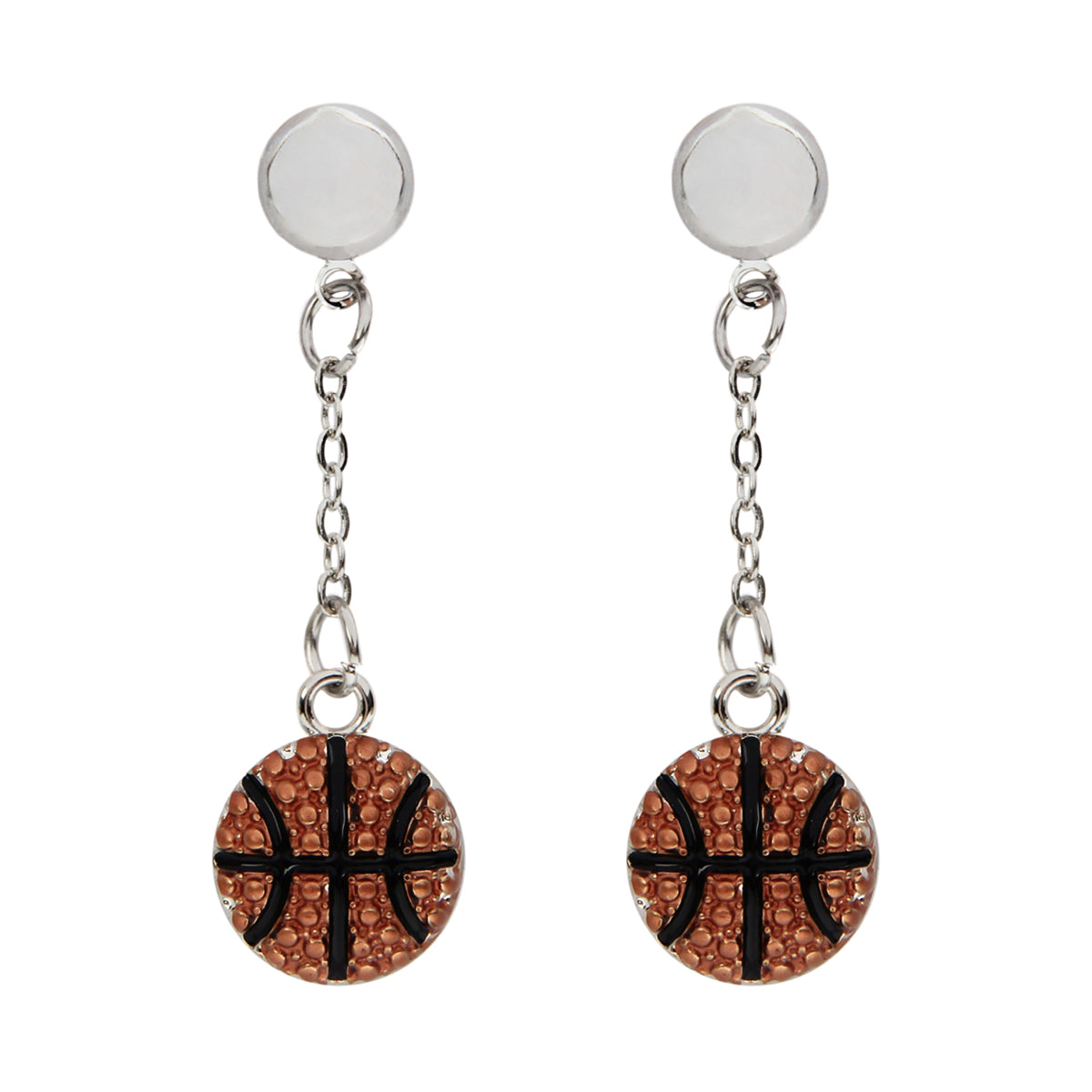 Sports Post Drop Dangle Earrings by DOBBI featuring colorful glass stones and a stylish drop design.