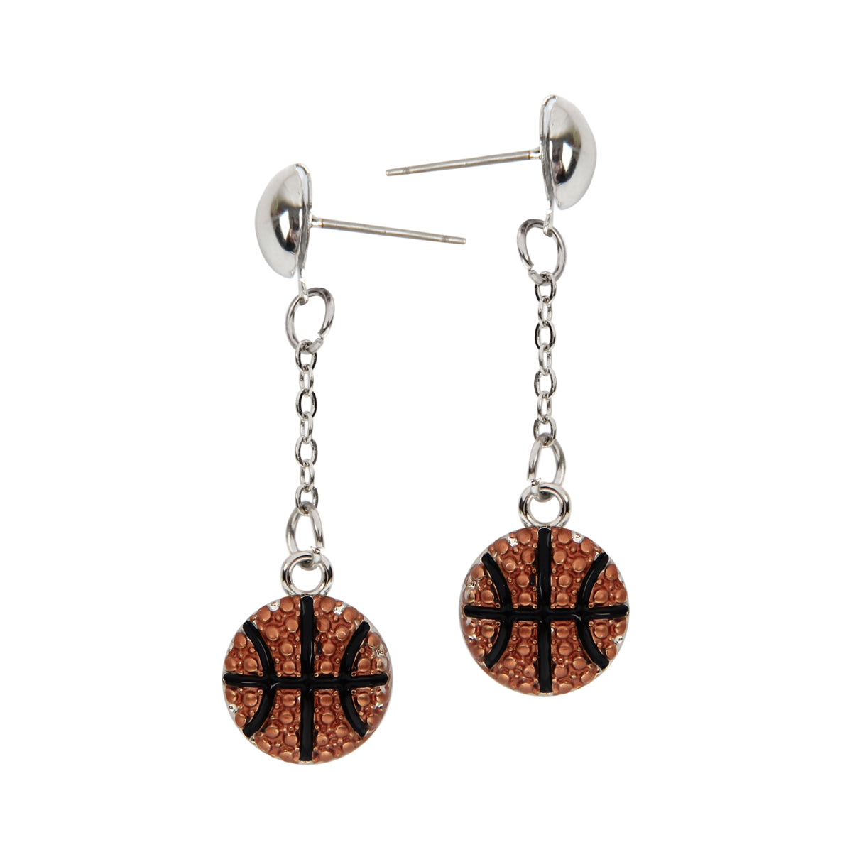 Sports Post Drop Dangle Earrings by DOBBI featuring colorful glass stones and a stylish drop design.