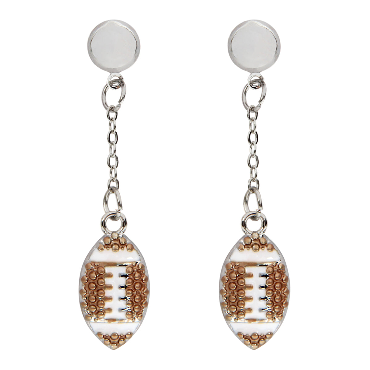 Sports Post Drop Dangle Earrings by DOBBI featuring colorful glass stones and a stylish drop design.