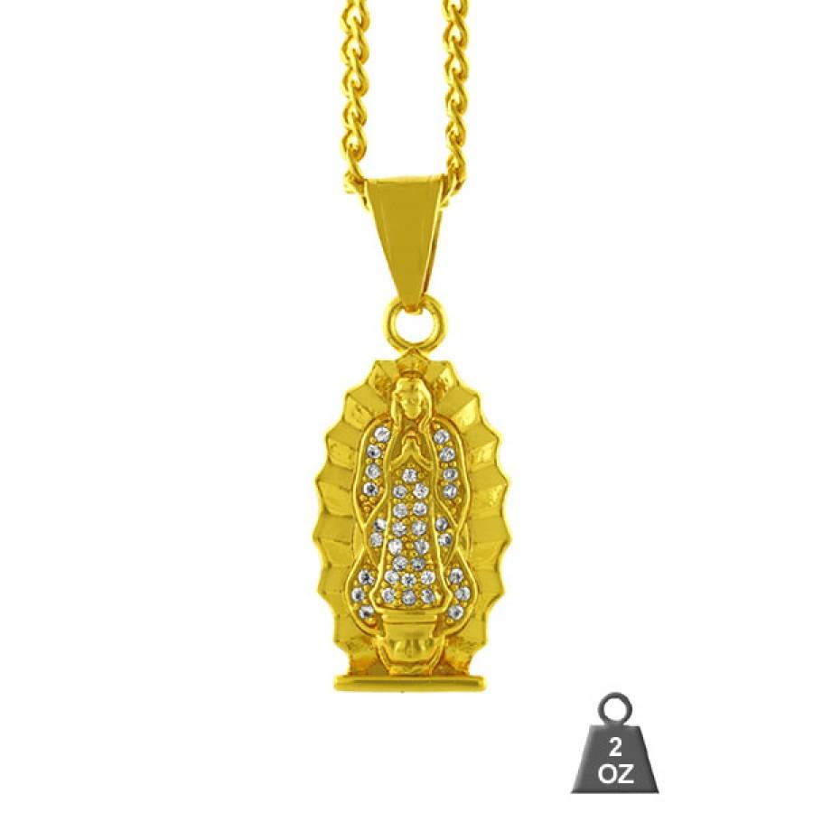 A stylish stainless steel chain with a unique charm, showcasing its sleek design and lightweight nature.