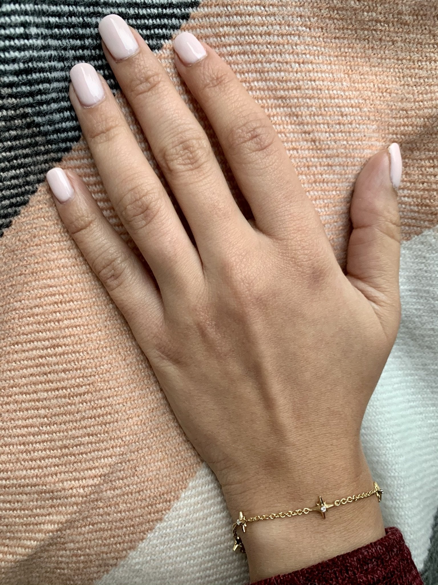 Starry Lane Diamond Bracelet featuring genuine diamonds set in 14K Yellow Gold Vermeil on Sterling Silver, showcasing a delicate design.