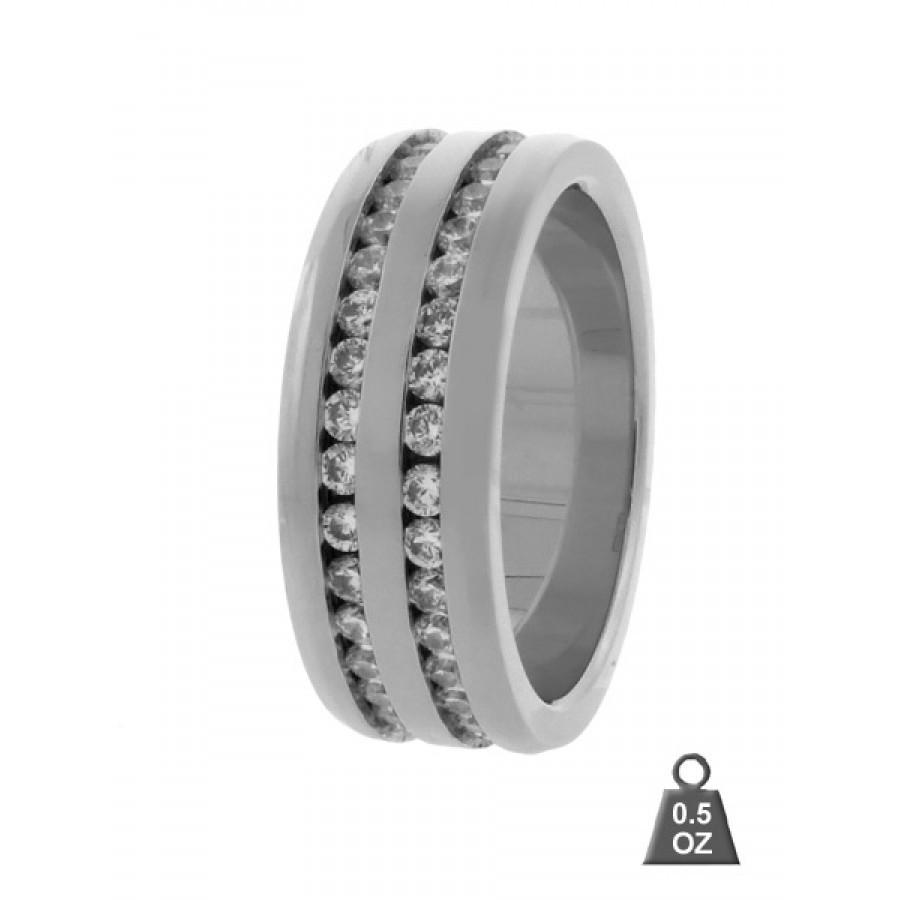 A set of Steel Rings 931421, showcasing their durable steel construction and lightweight design.