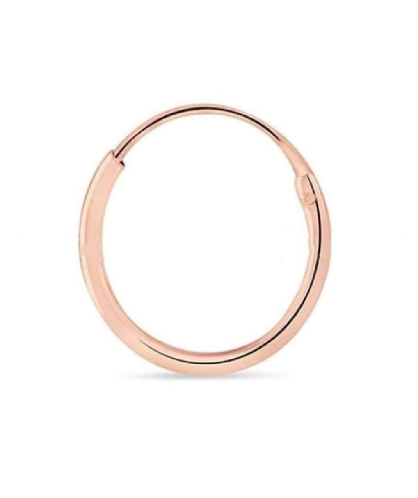 A pair of Sterling Silver Huggie Hoops showcasing their elegant design and quality craftsmanship, available in silver, gold, and rose gold.