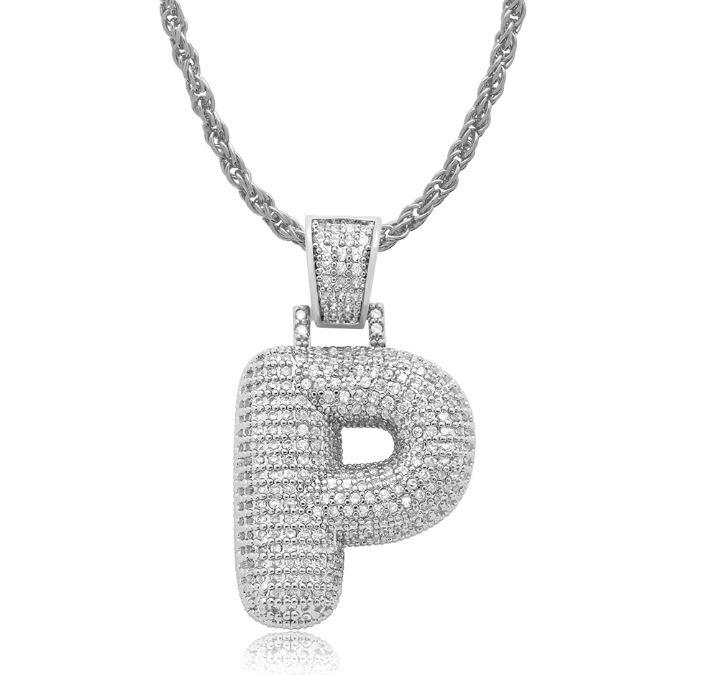 STILTR Stainless Bubble Necklace featuring a rhinestone-studded pendant on a solid rope chain, elegantly displayed.