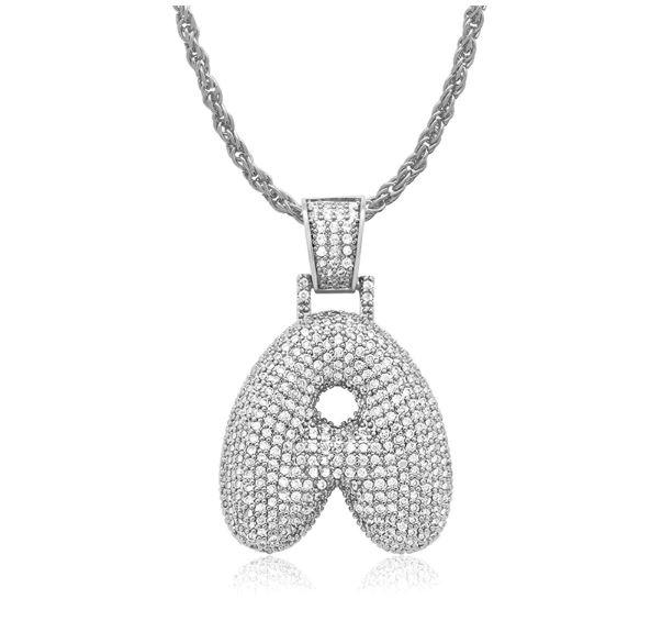 STILTR Stainless Bubble Necklace featuring a rhinestone-studded pendant on a solid rope chain, elegantly displayed.