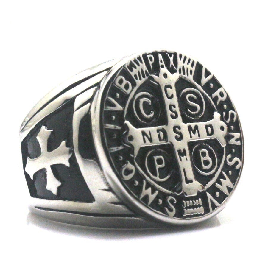 A stylish Cross Letter Ring made from durable alloy, featuring a unique cross design.