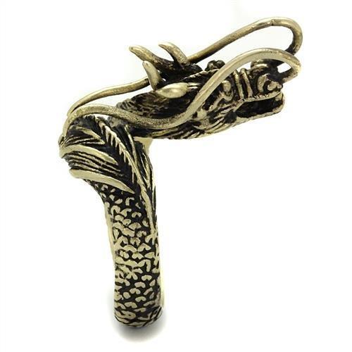 Golden dragon-shaped ring.