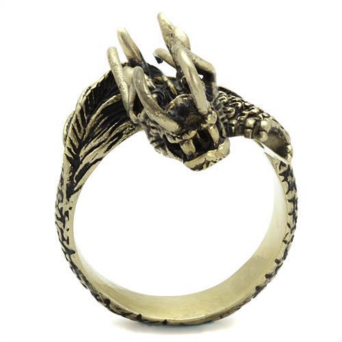 Bronze ring with dragon design.