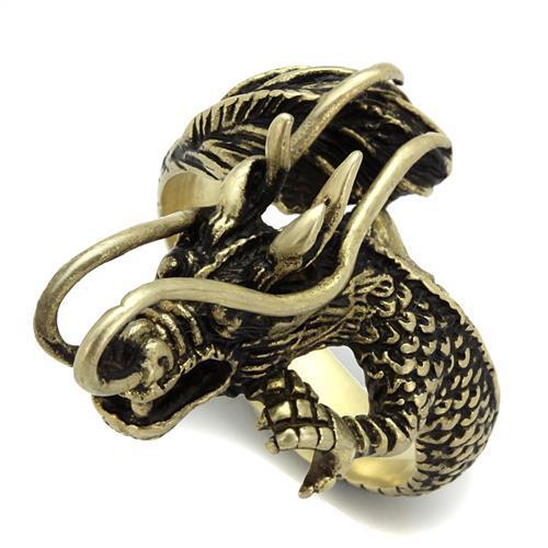 Dragon-shaped bronze ring