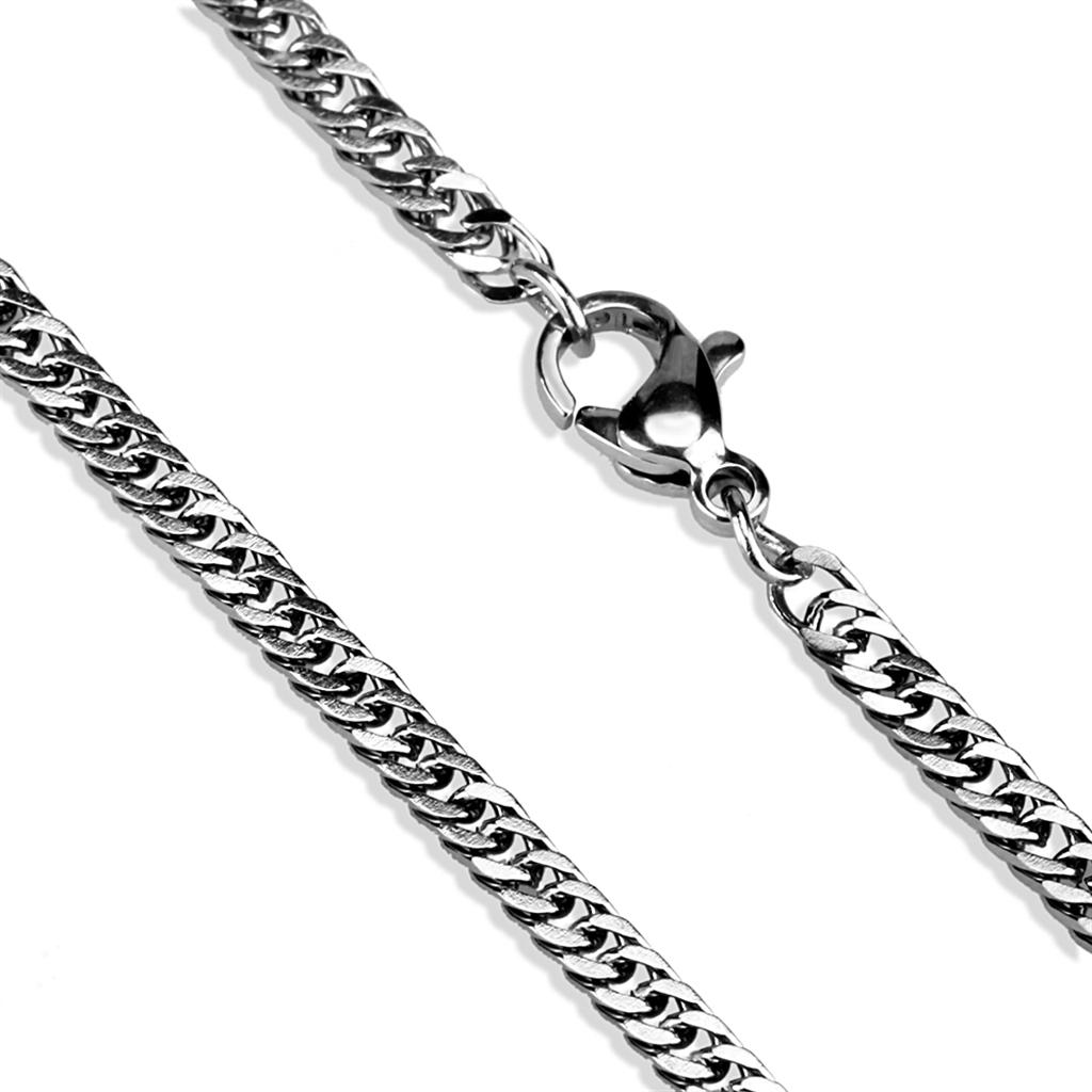 TK2429 High Polished Stainless Steel Chain, showcasing its sleek design and shiny finish.