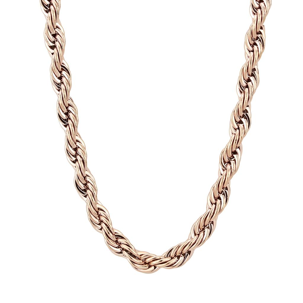 TK2434R IP Rose Gold Stainless Steel Chain, showcasing its elegant design and luxurious finish.