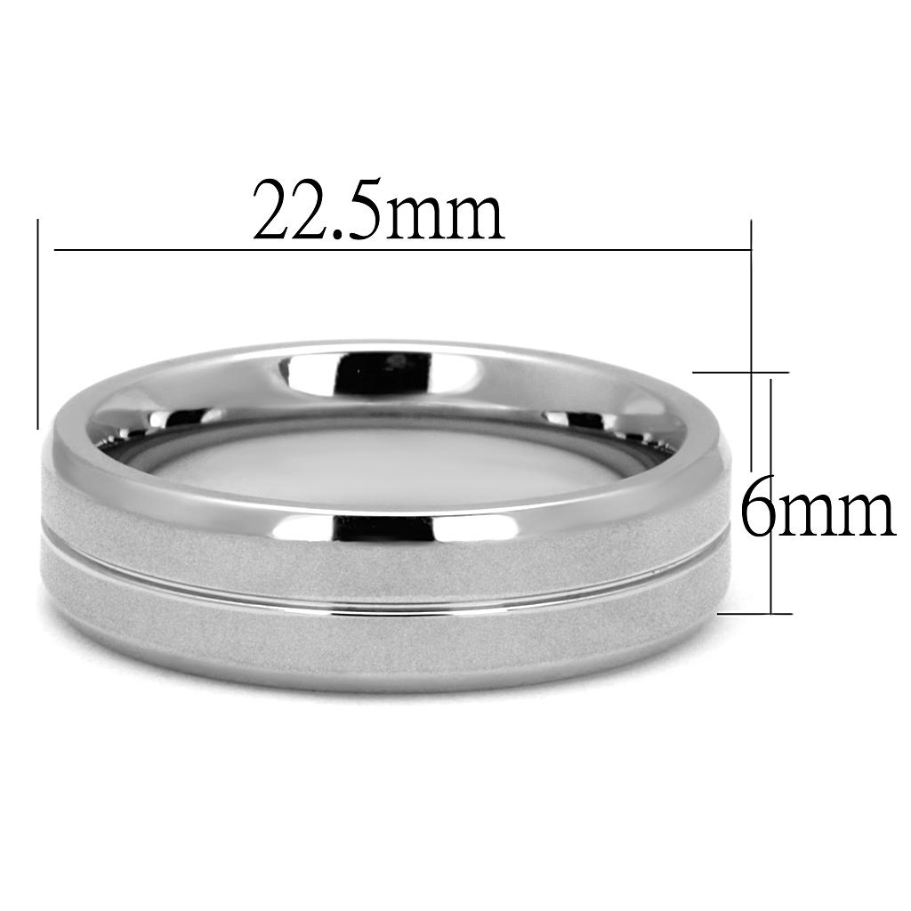 TK2917 High Polished Stainless Steel Ring with a sleek, shiny finish, showcasing its minimalist design without any stones.