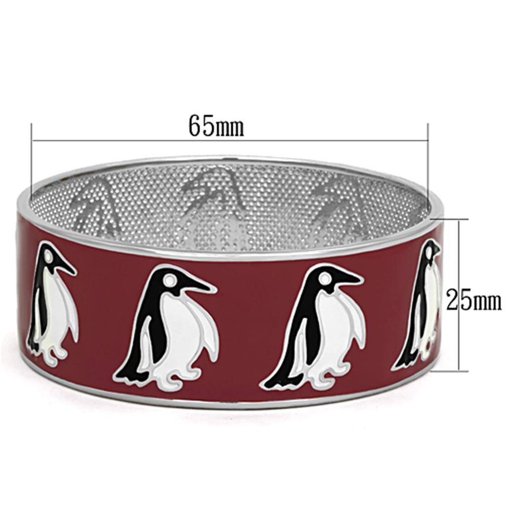 TK292 High Polished Stainless Steel Bangle showcasing its sleek design and shiny finish.