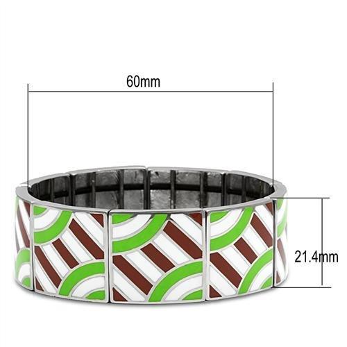 TK298 High Polished Stainless Steel Bracelet showcasing its sleek design and shiny finish.