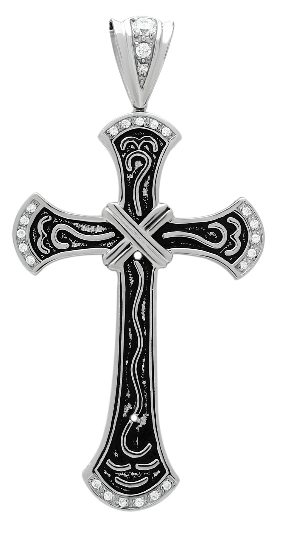 TK456 High Polished Stainless Steel Chain Pendant, showcasing a sleek and shiny design without any plating.