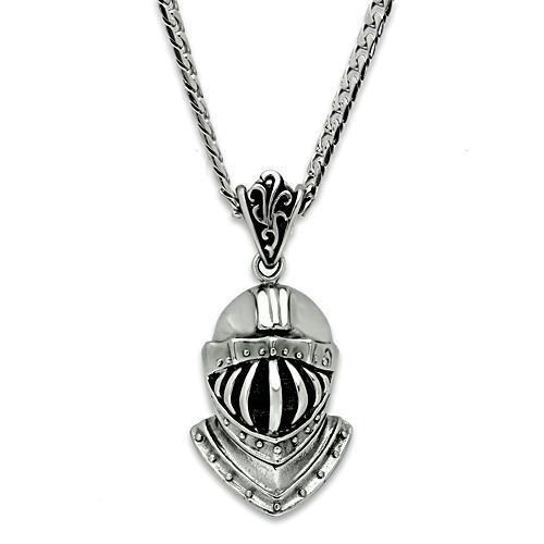 TK458 High Polished Stainless Steel Chain Pendant showcasing its sleek design and shiny finish.