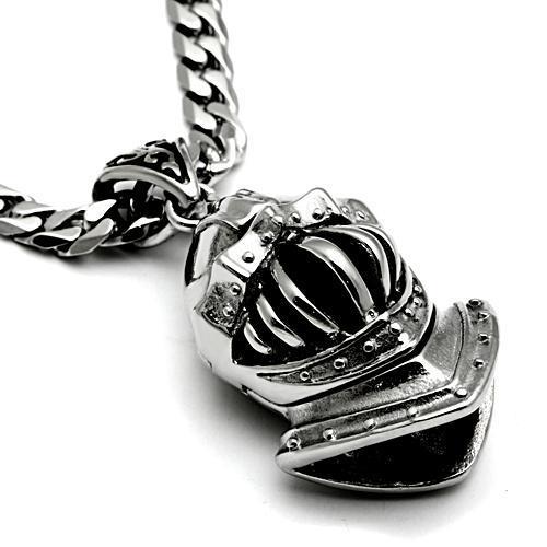 TK458 High Polished Stainless Steel Chain Pendant showcasing its sleek design and shiny finish.