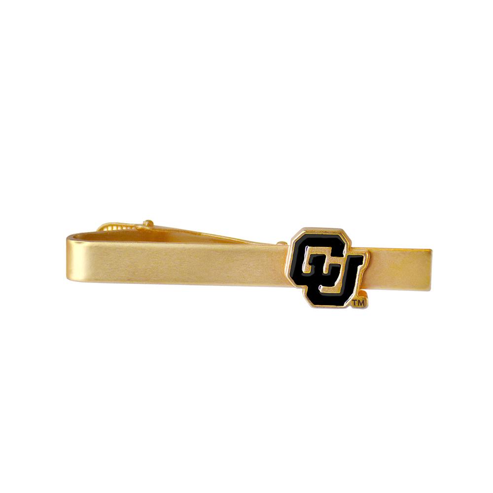 University of Colorado Fan Tiebar with brushed silver finish, showcasing team pride.