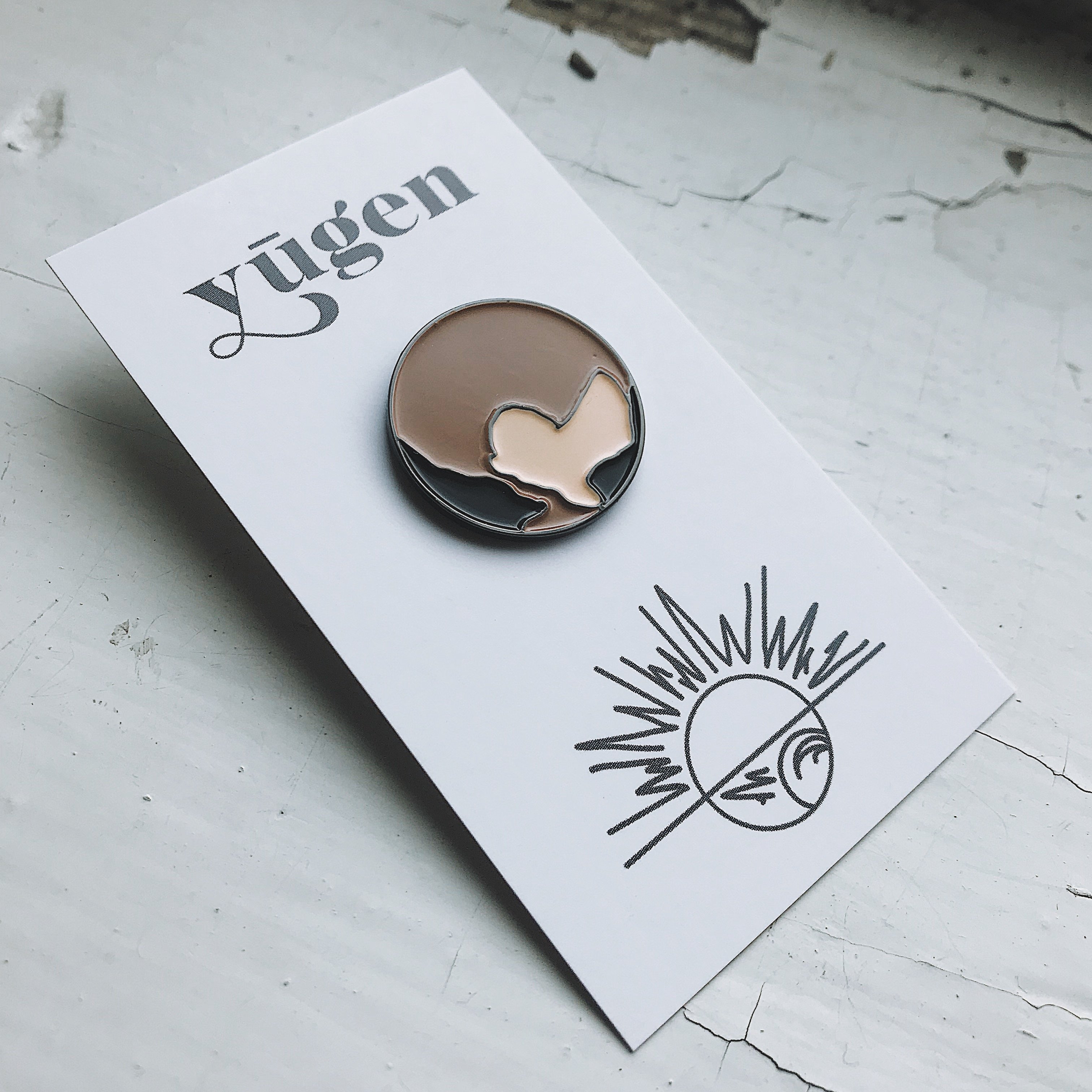Uranus Enamel Pin featuring a whimsical design by Lauren Beacham, perfect for jackets and backpacks.