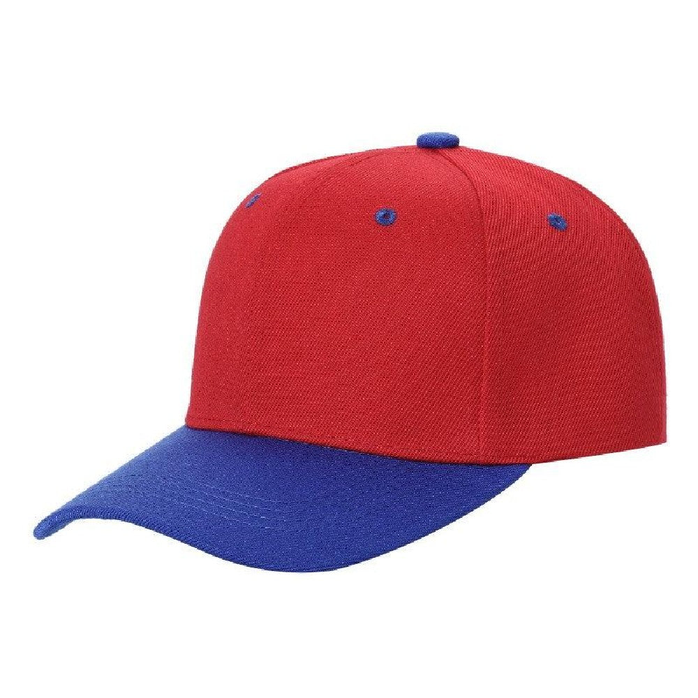 A pack of 6 VELCRO 2TONE baseball caps featuring a structured crown and adjustable Velcro closure, showcasing a stylish two-tone design.