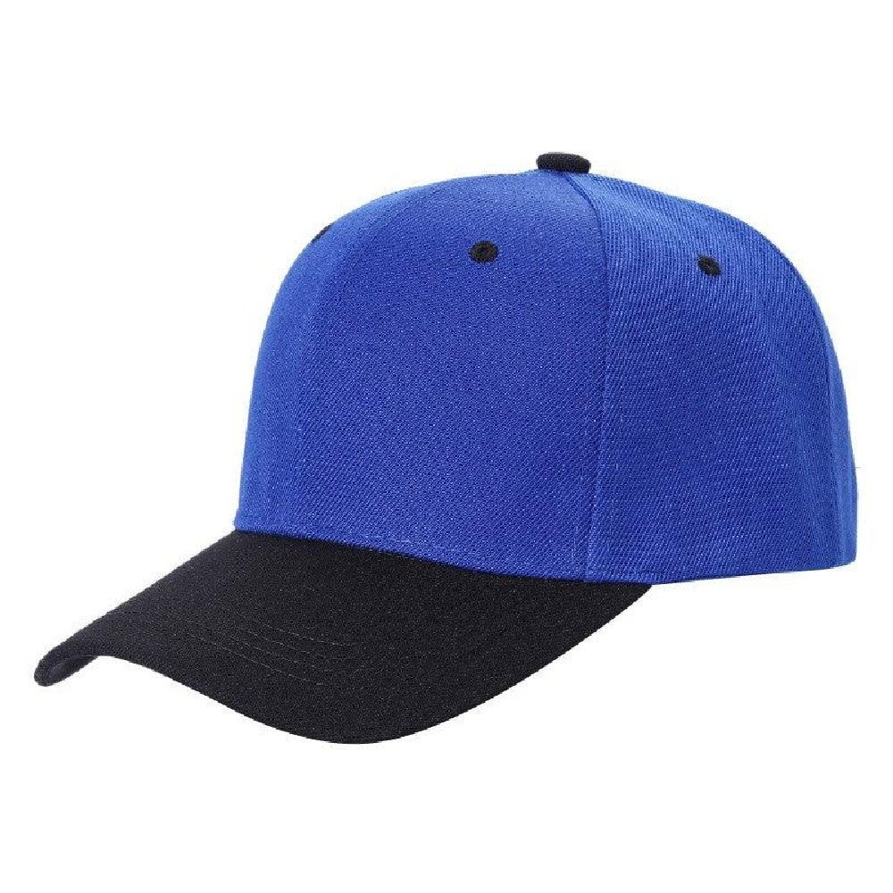 A pack of 6 VELCRO 2TONE baseball caps featuring a structured crown and adjustable Velcro closure, showcasing a stylish two-tone design.