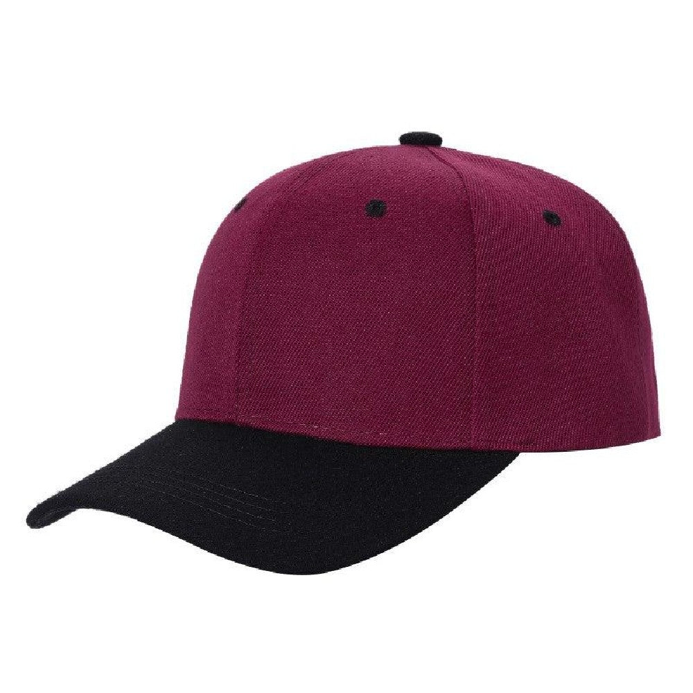 A pack of 6 VELCRO 2TONE baseball caps featuring a structured crown and adjustable Velcro closure, showcasing a stylish two-tone design.