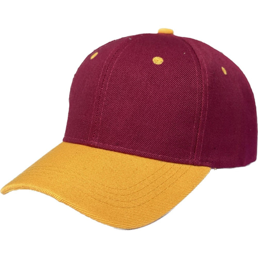 A pack of 6 VELCRO 2TONE baseball caps featuring a structured crown and adjustable Velcro closure, showcasing a stylish two-tone design.