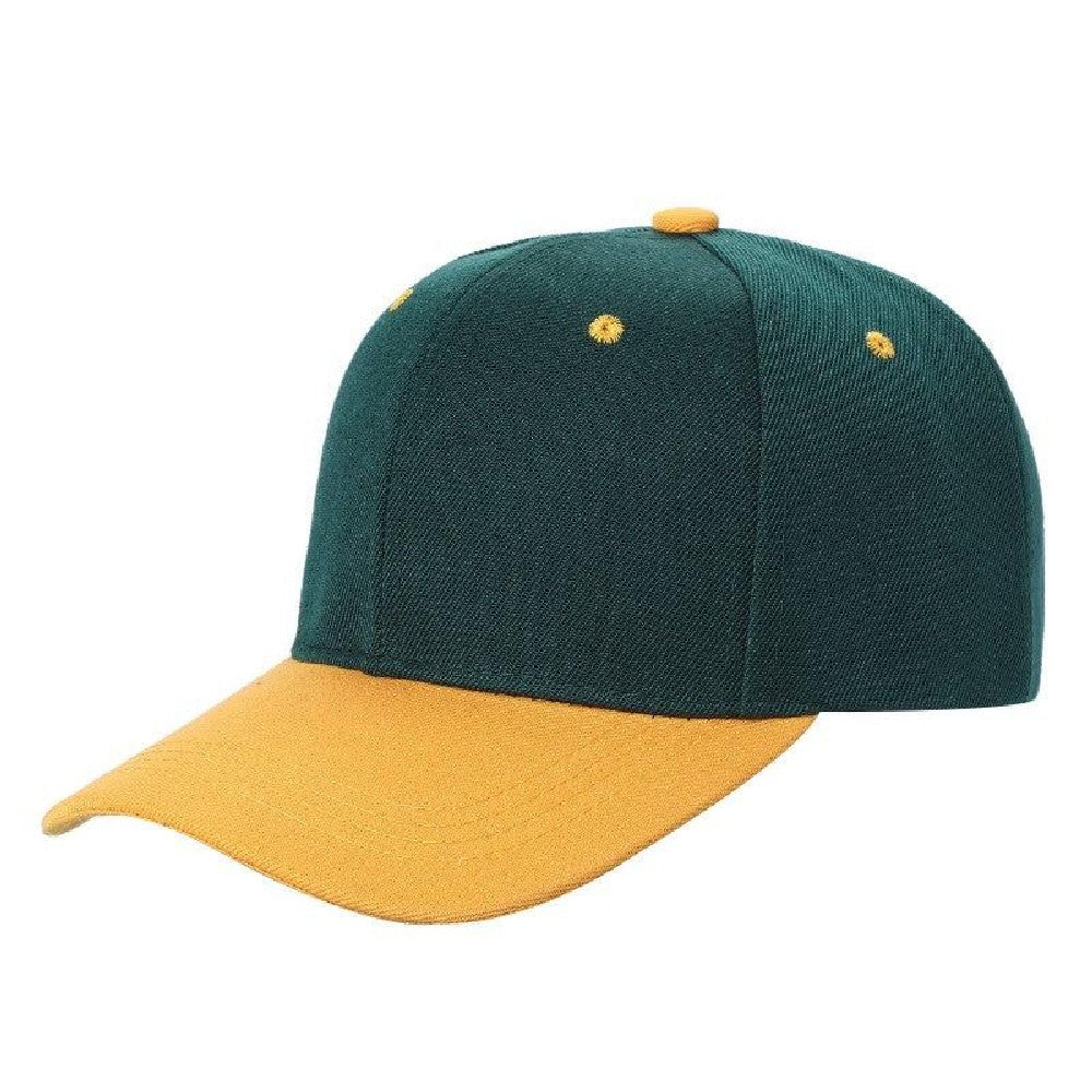 A pack of 6 VELCRO 2TONE baseball caps featuring a structured crown and adjustable Velcro closure, showcasing a stylish two-tone design.