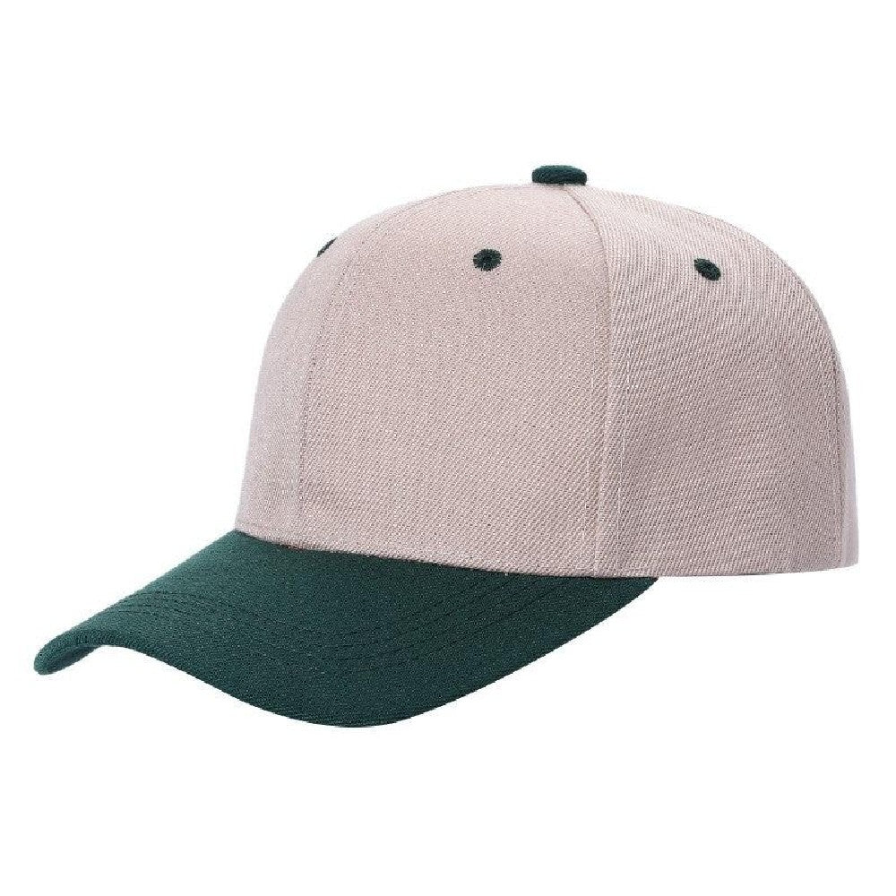 A pack of 6 VELCRO 2TONE baseball caps featuring a structured crown and adjustable Velcro closure, showcasing a stylish two-tone design.