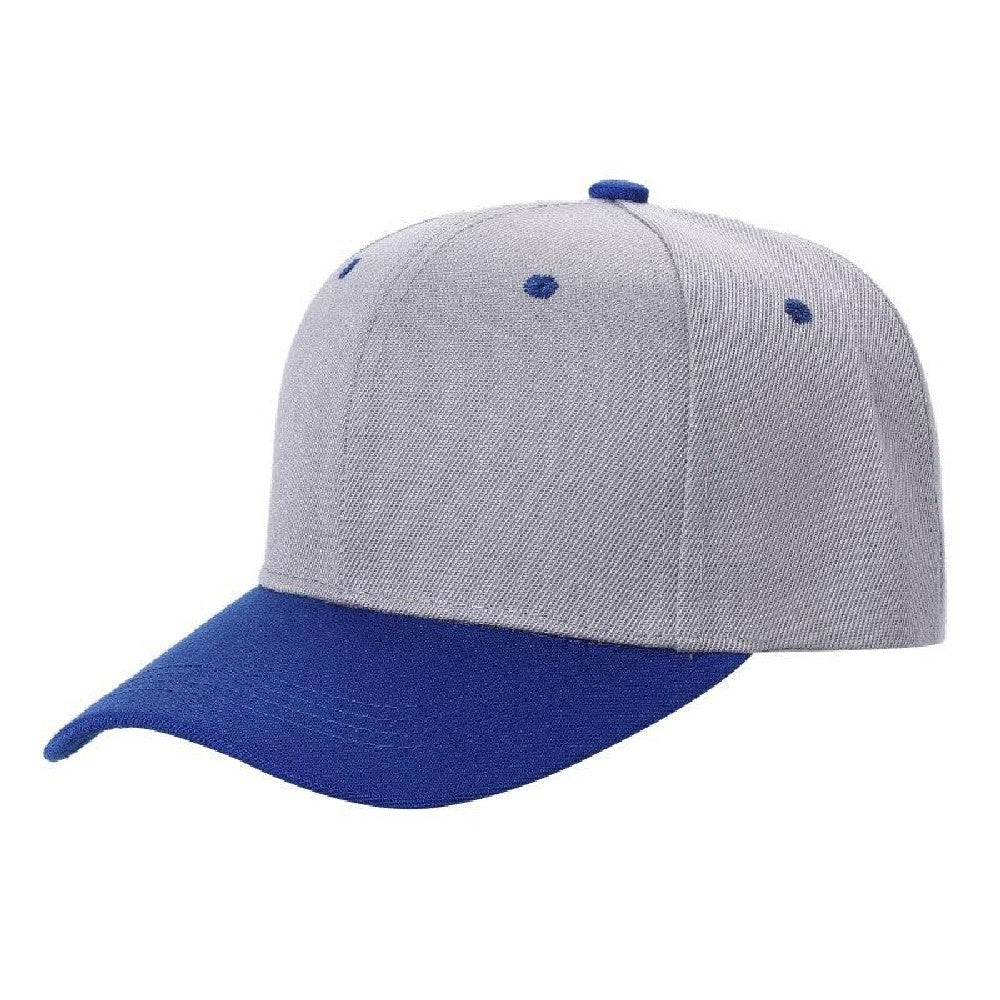 A pack of 6 VELCRO 2TONE baseball caps featuring a structured crown and adjustable Velcro closure, showcasing a stylish two-tone design.