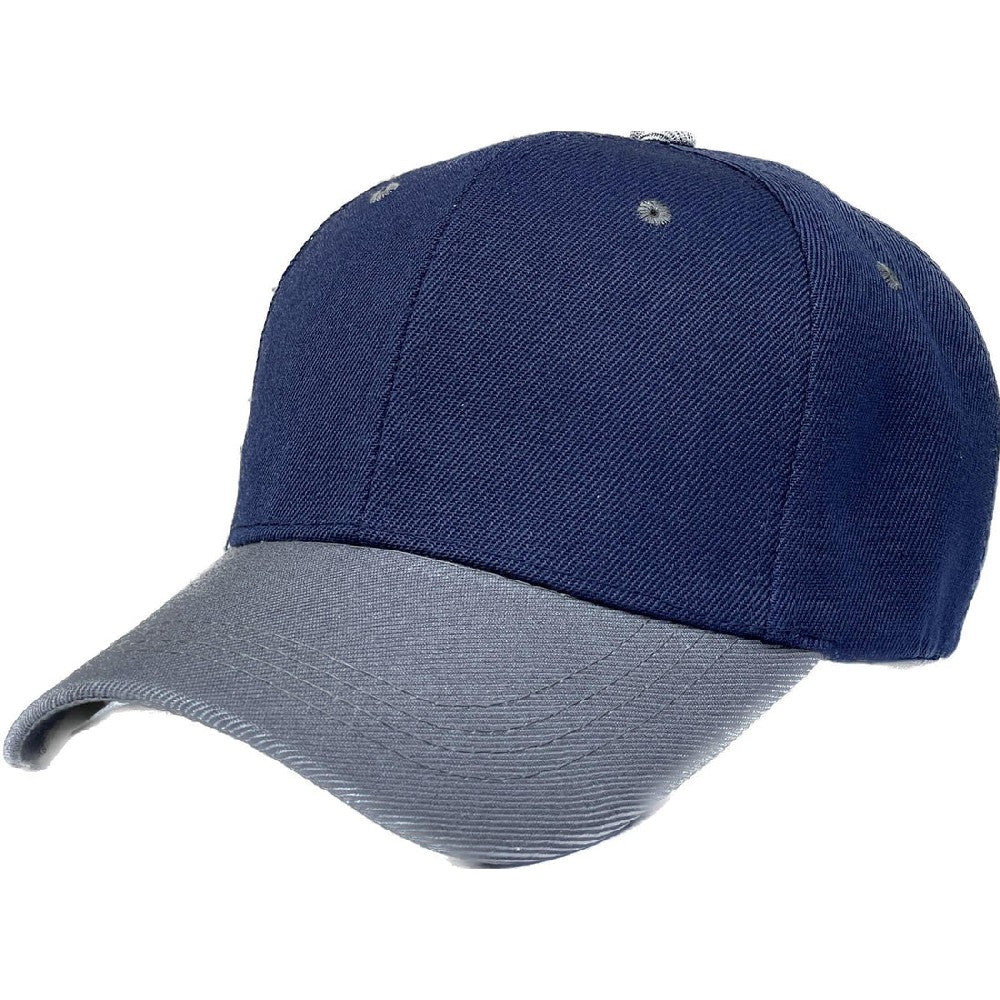 A pack of 6 VELCRO 2TONE baseball caps featuring a structured crown and adjustable Velcro closure, showcasing a stylish two-tone design.