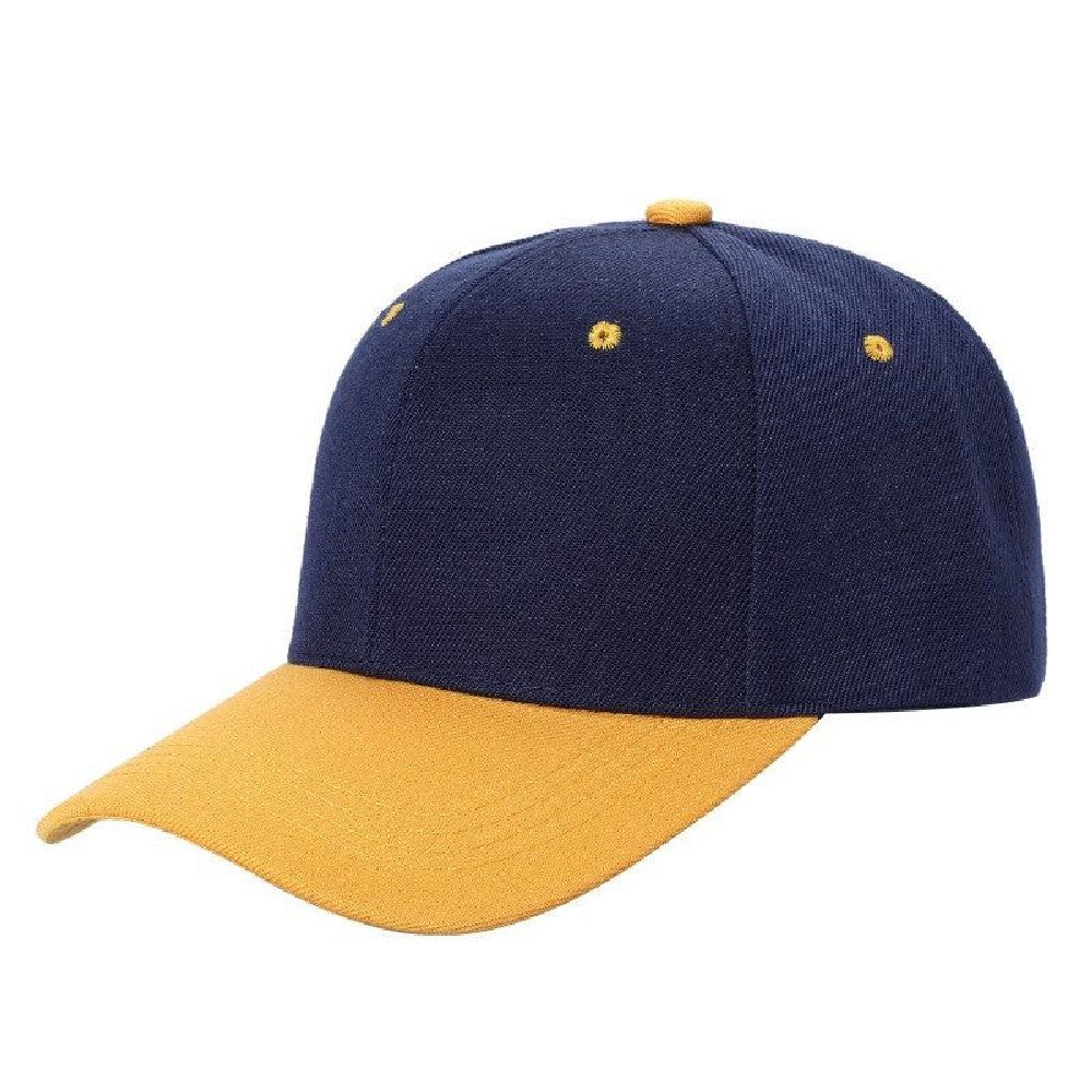 A pack of 6 VELCRO 2TONE baseball caps featuring a structured crown and adjustable Velcro closure, showcasing a stylish two-tone design.