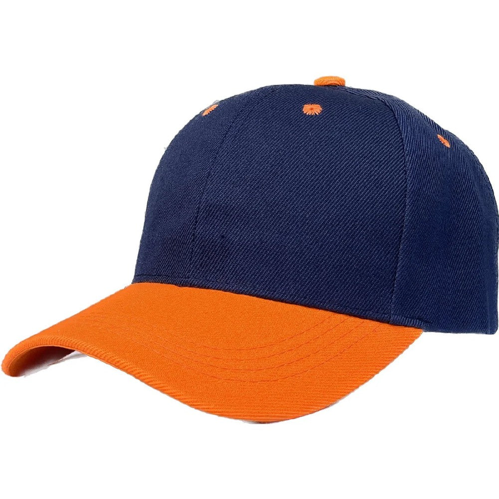 A pack of 6 VELCRO 2TONE baseball caps featuring a structured crown and adjustable Velcro closure, showcasing a stylish two-tone design.