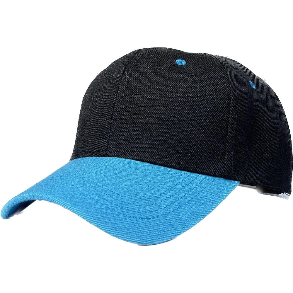 A pack of 6 VELCRO 2TONE baseball caps featuring a structured crown and adjustable Velcro closure, showcasing a stylish two-tone design.