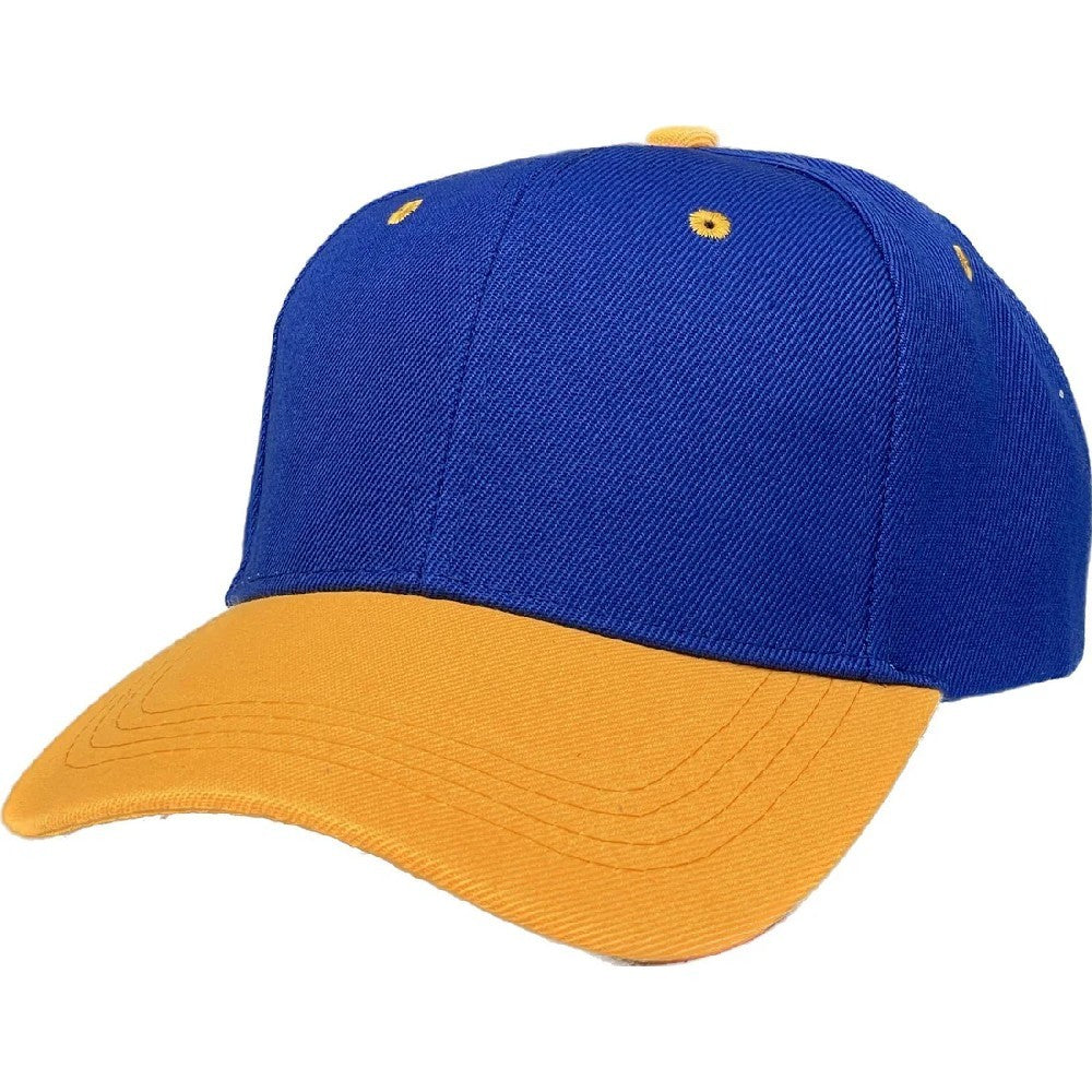 A pack of 6 VELCRO 2TONE baseball caps featuring a structured crown and adjustable Velcro closure, showcasing a stylish two-tone design.