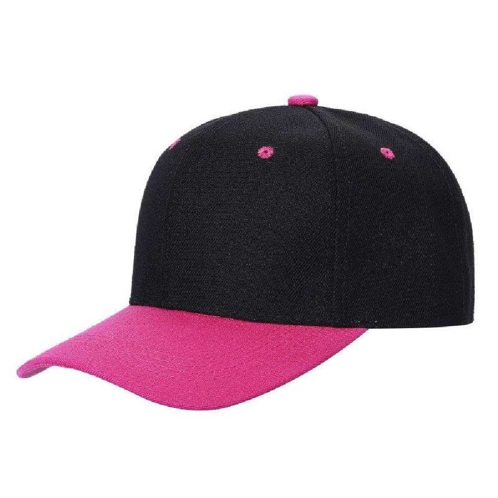 A pack of 6 VELCRO 2TONE baseball caps featuring a structured crown and adjustable Velcro closure, showcasing a stylish two-tone design.