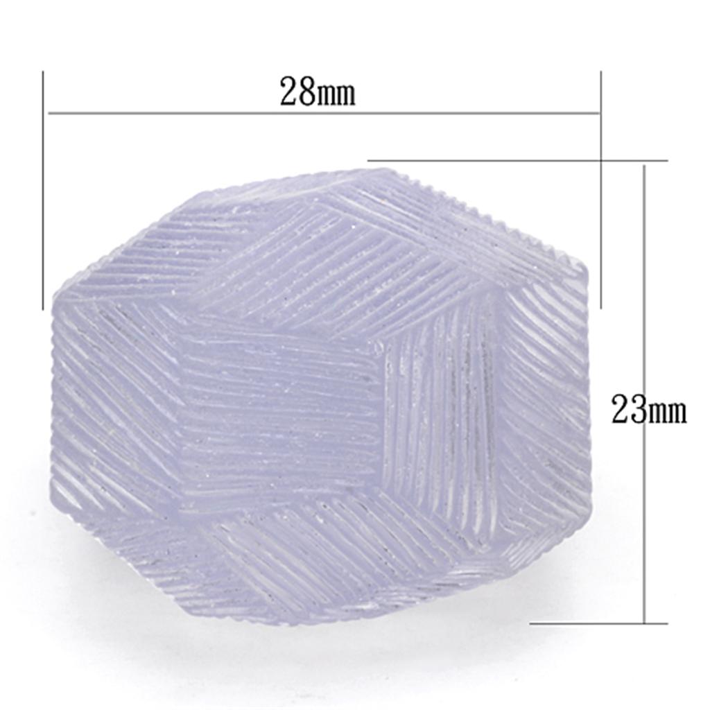 VL104 Resin Ring with No Stone, showcasing its minimalist design and smooth finish.