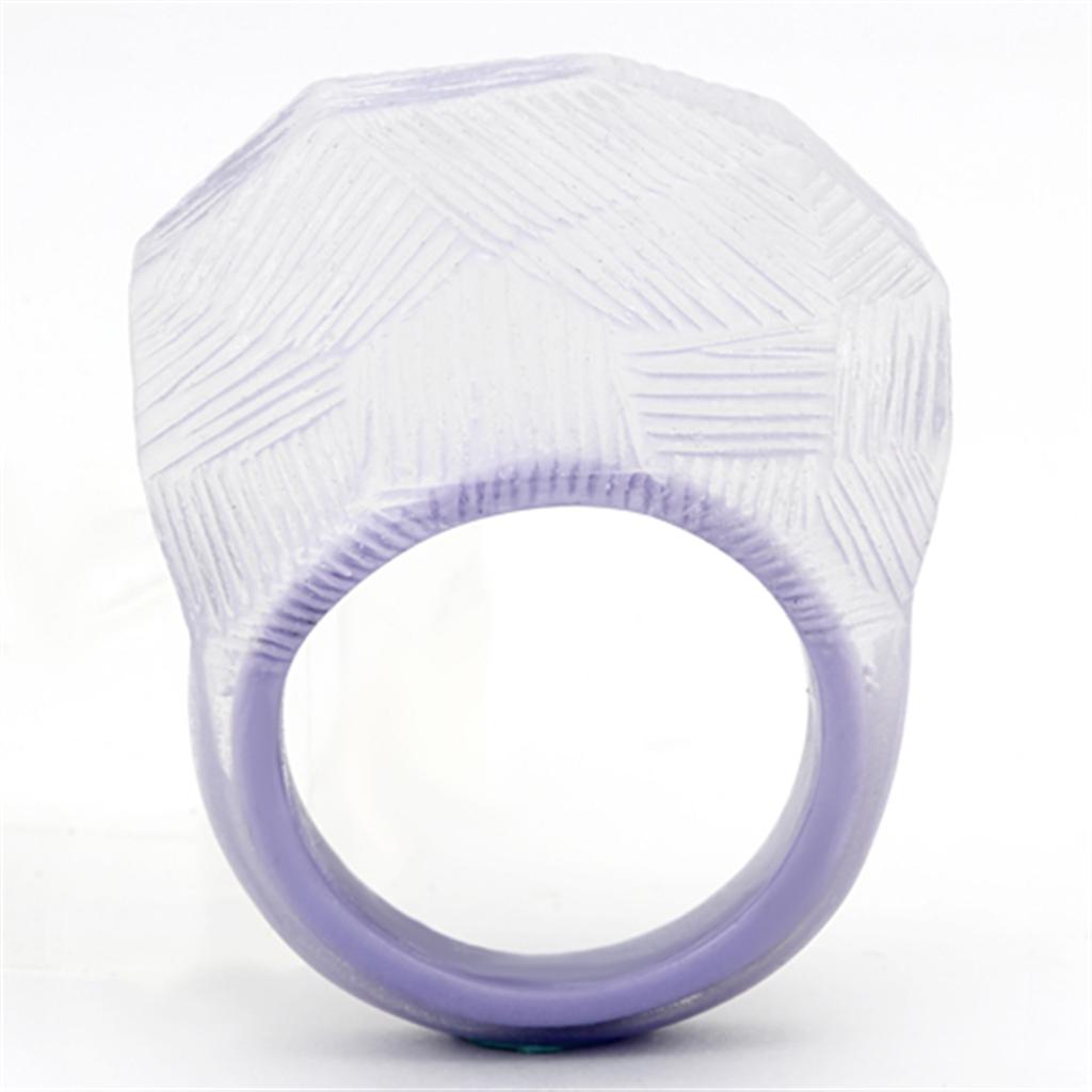 VL104 Resin Ring with No Stone, showcasing its minimalist design and smooth finish.