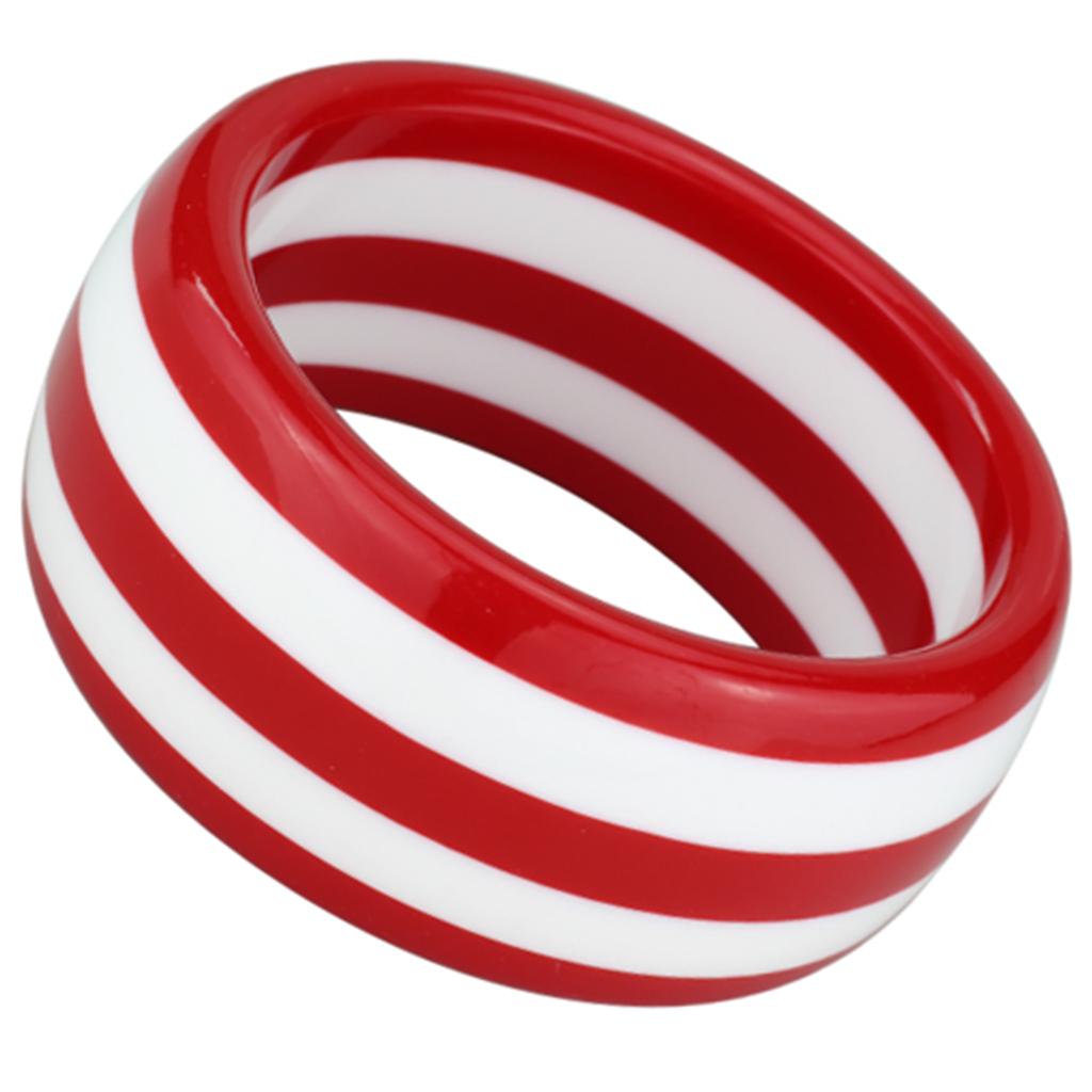 VL126 Resin Bangle with No Stone in vibrant Siam color, showcasing its elegant and minimalist design.