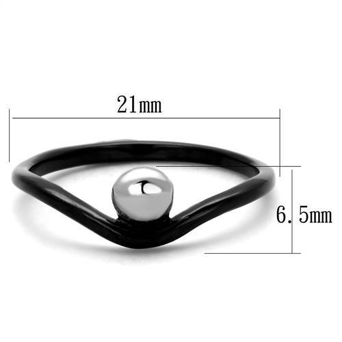 Elegant two-tone stainless steel ring for women, featuring a minimalist no stone design.