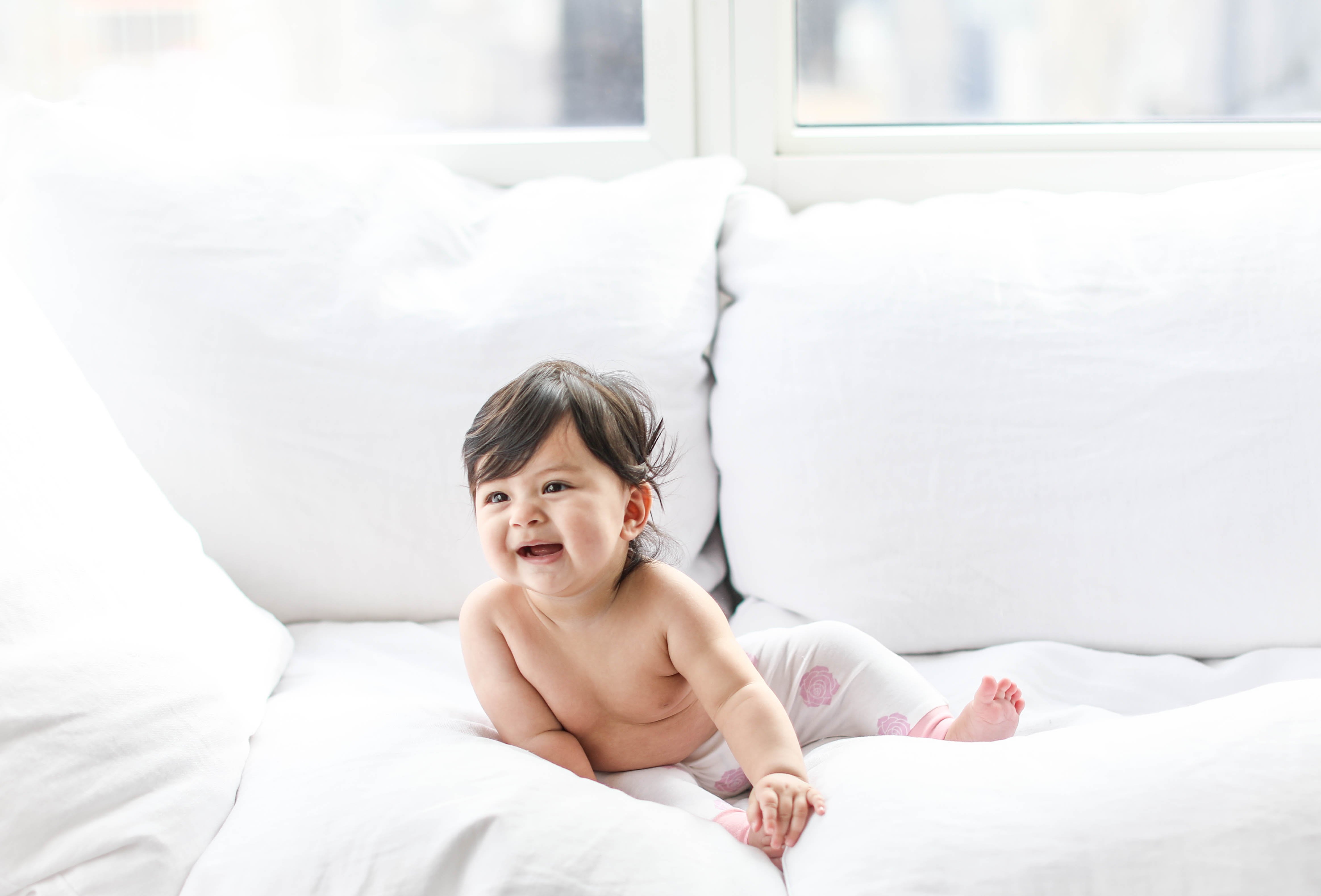 Boo Boo Harem Pants in Pink Rose, featuring organic cotton and spandex for comfort, with an elastic waist and stylish skinny leg design.