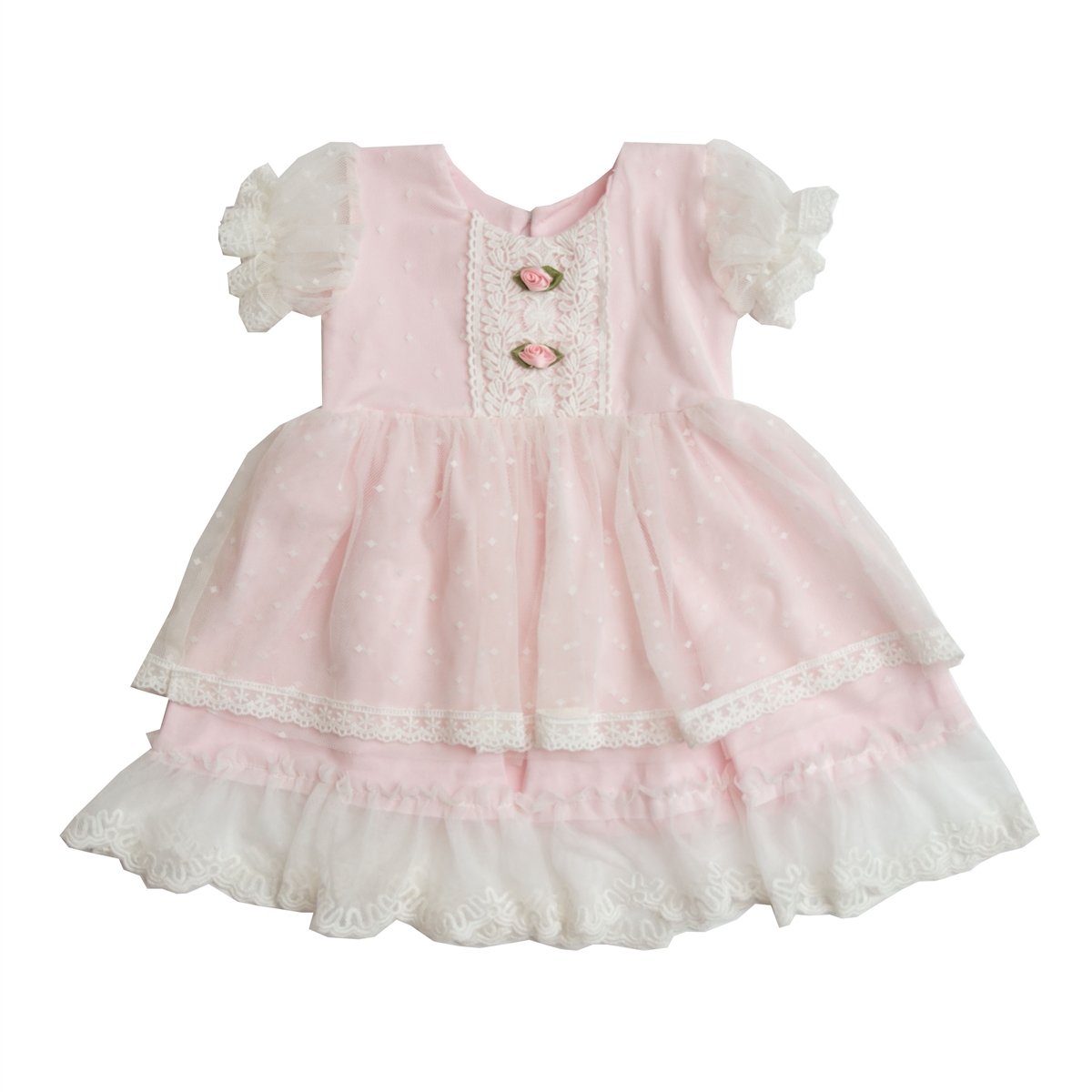 A beautiful Grace Baby Dress featuring a charming design, perfect for little girls, made from soft and breathable fabric.