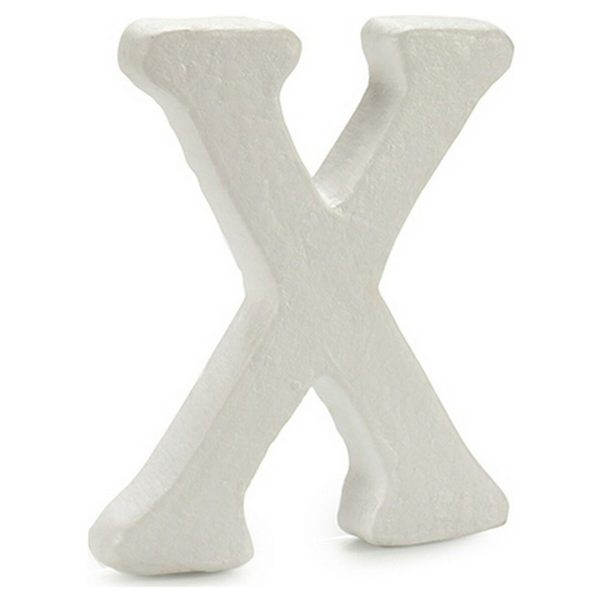 White foam letter "X".