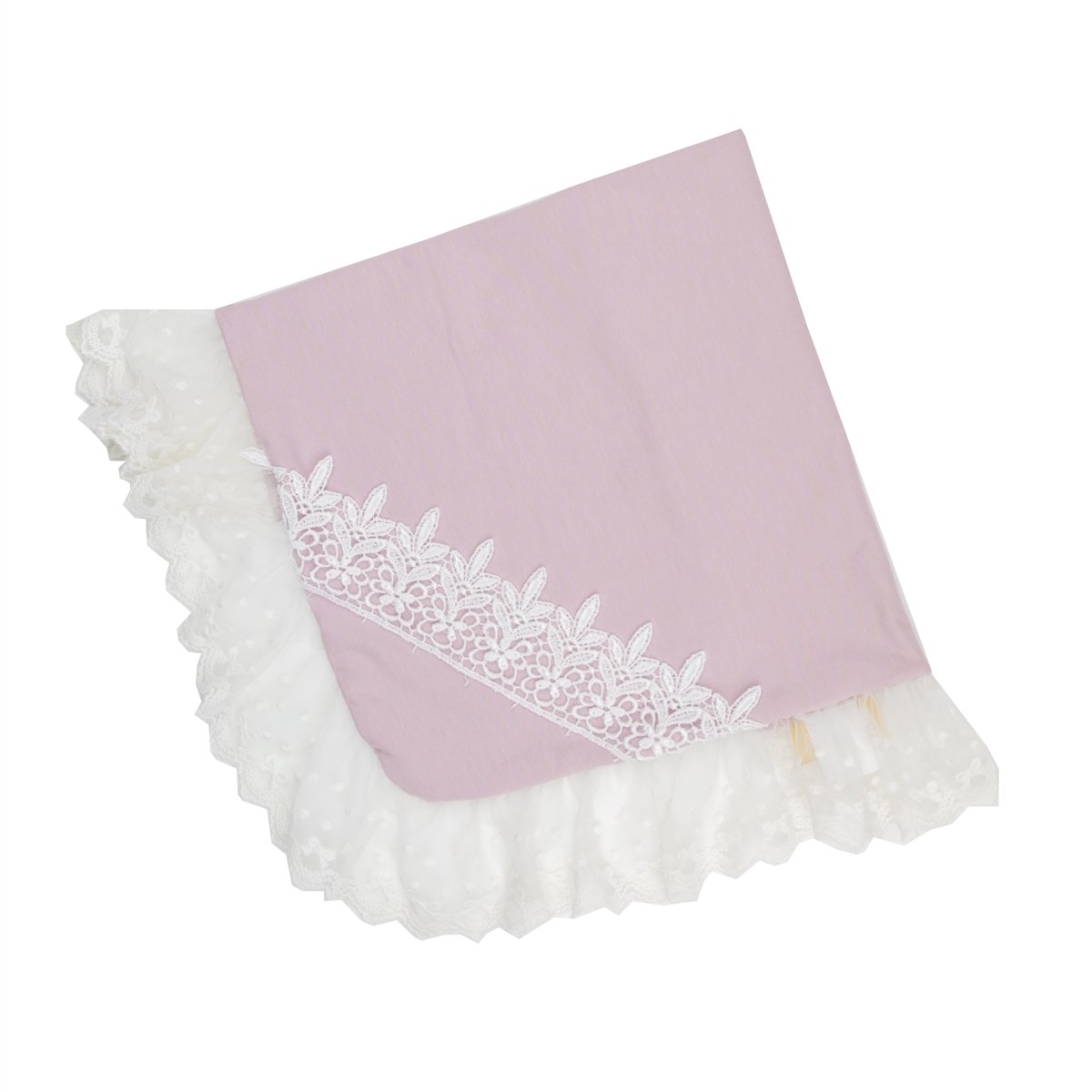 Lilac Mist Receiving Blanket, soft fabric, perfect for newborns, stylish design.