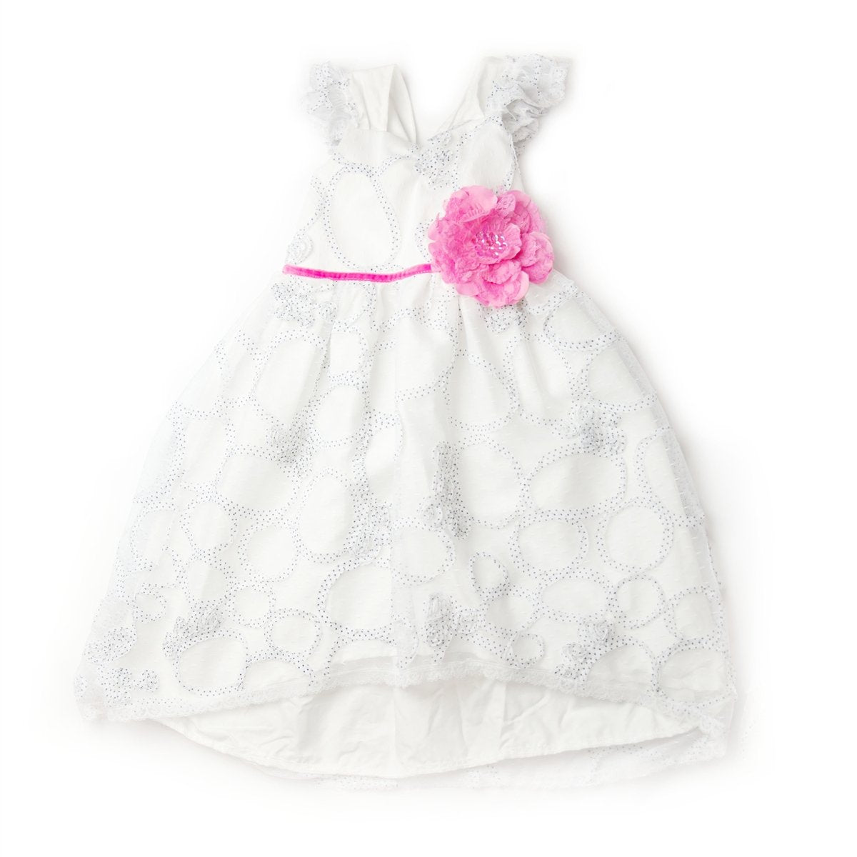A vibrant and charming Lilys Magic Little Big Girls Dress featuring playful patterns and a comfortable fit, perfect for special occasions.